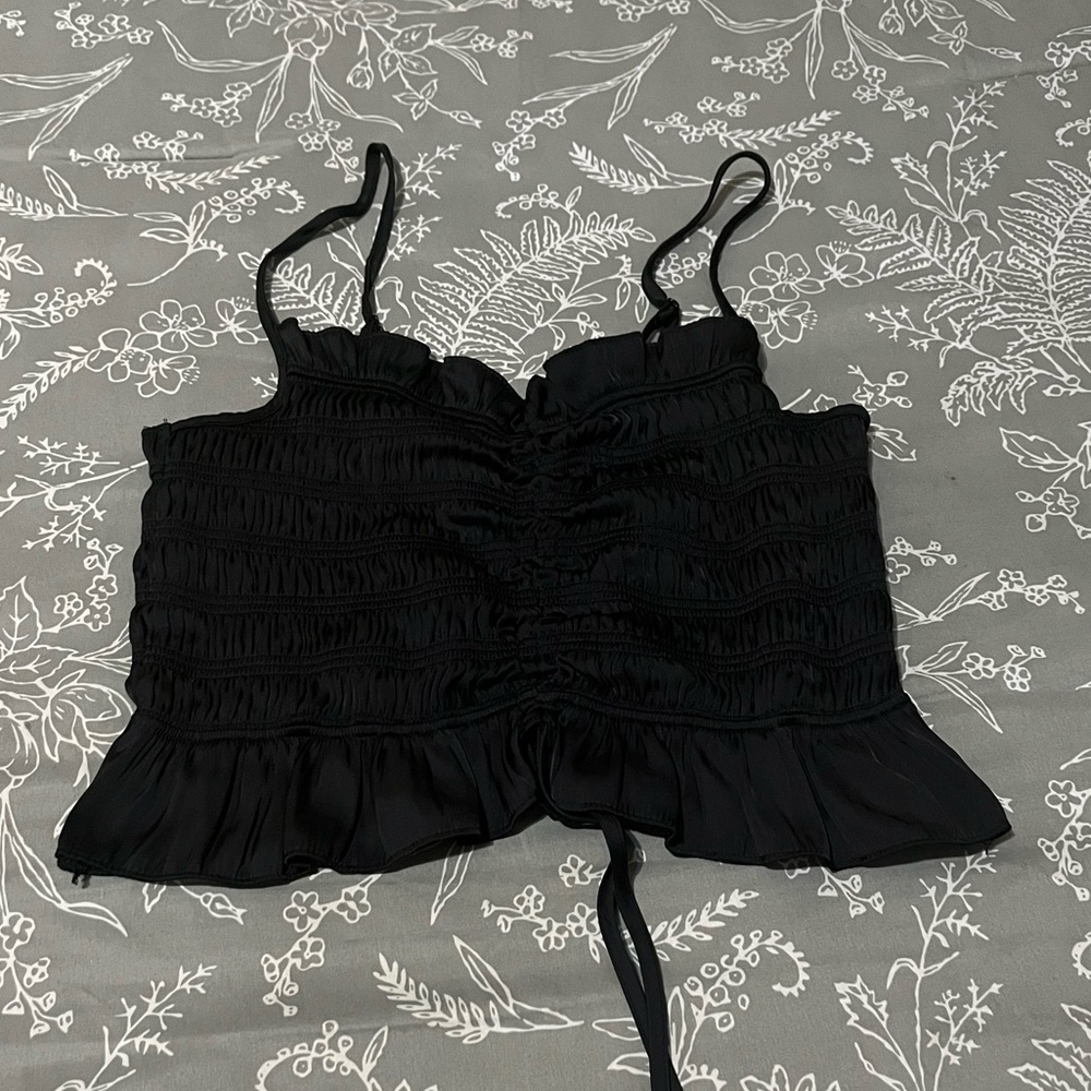 EUC once black crop top.